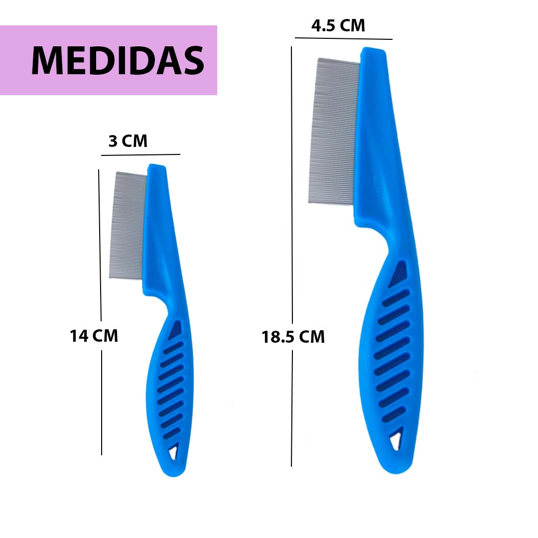 KIT Peine Antipulgas y Manchas x2