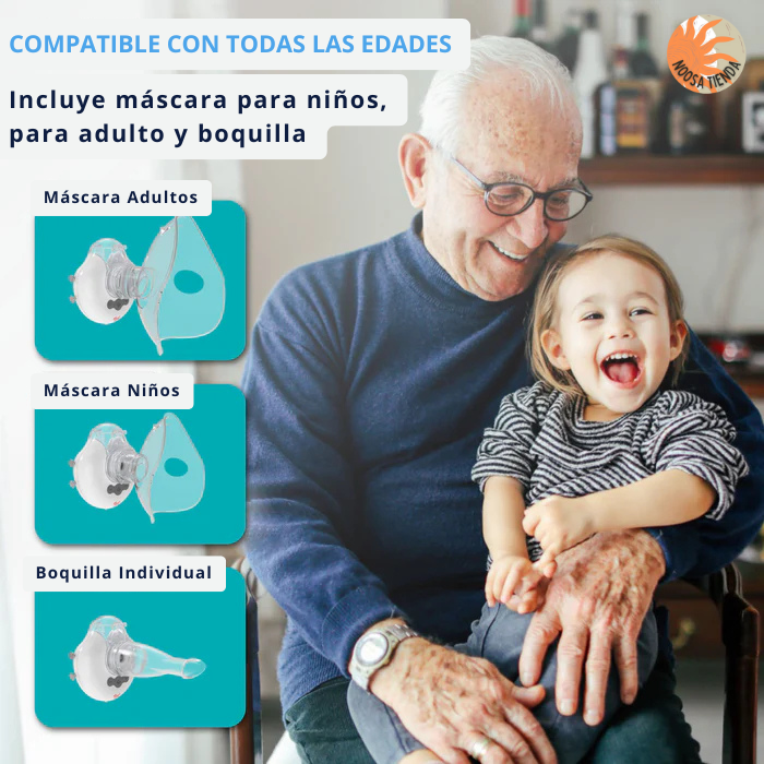 Nebulizador Portatil para Adultos y Bebés
