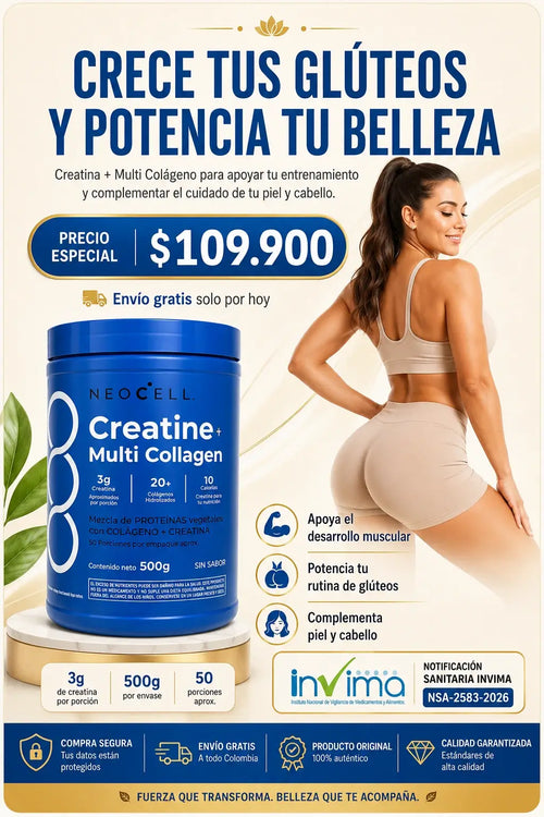 Creatina Neocell con INVIMA | 500 GRAMOS