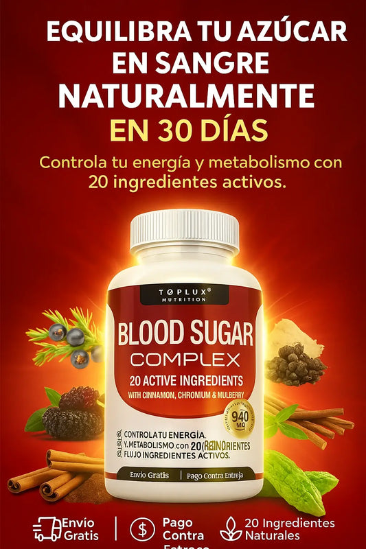 Blood Sugar Complex™: Fórmula Avanzada | 60 Capsulas
