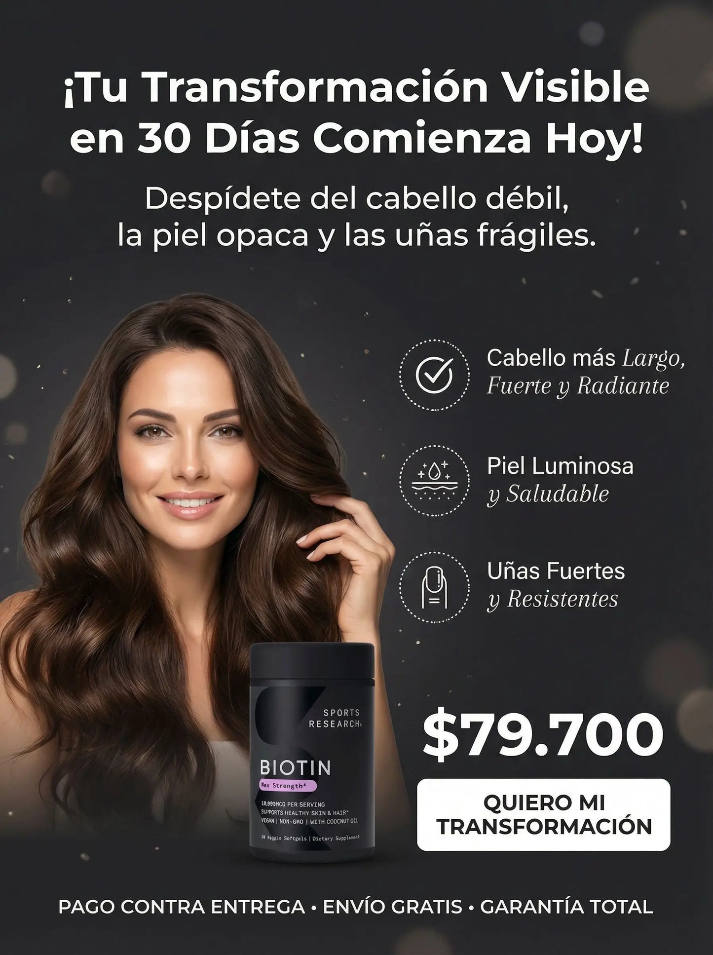 Biotina Max Strength - 10.000 mcg