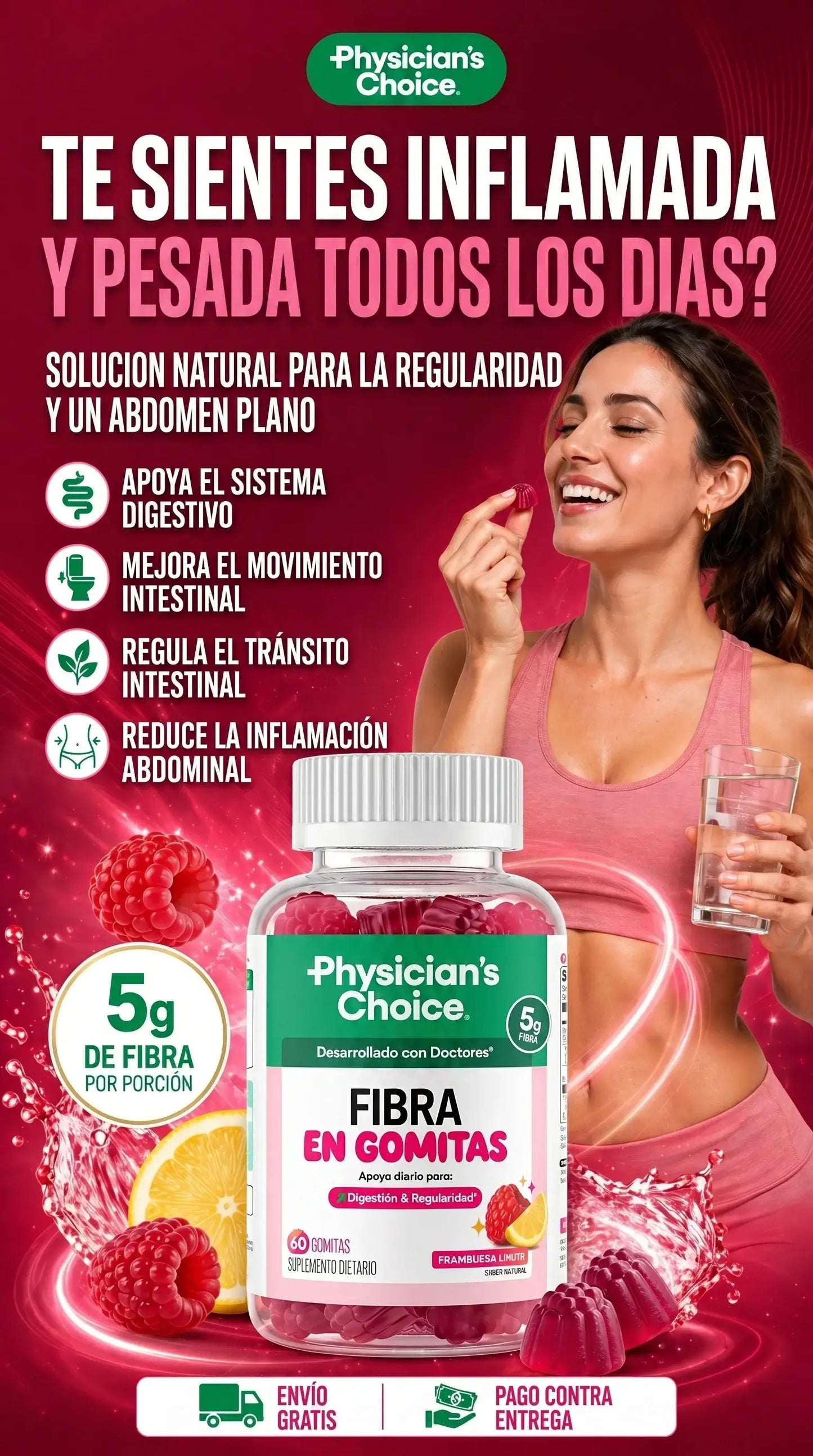 FIBER GUMMIES | 60 Gomitas sin Azucar