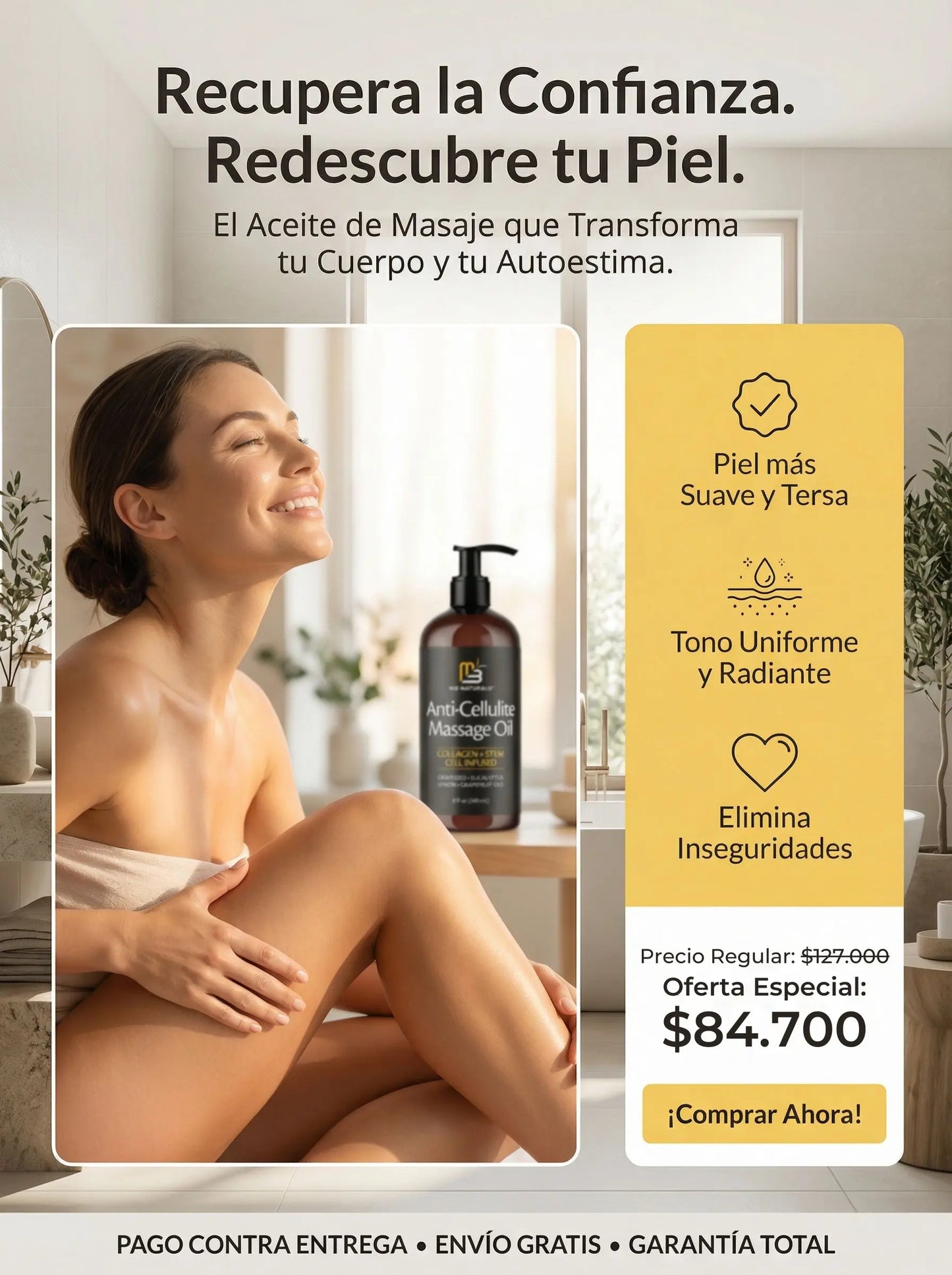 M3 Naturals Celulitis Oil massage 250ml