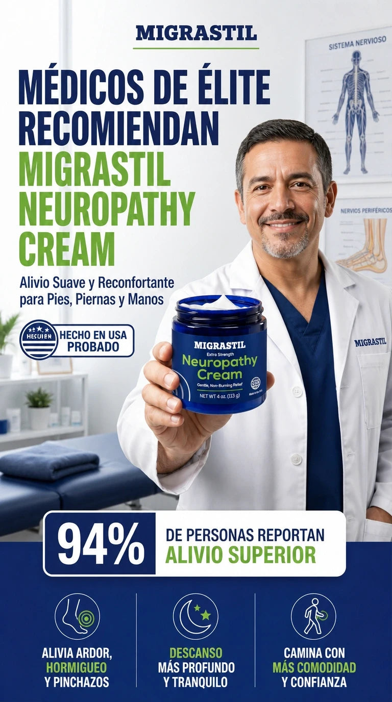 Médicos de élite recomiendan Migrastil Neuropathy Cream