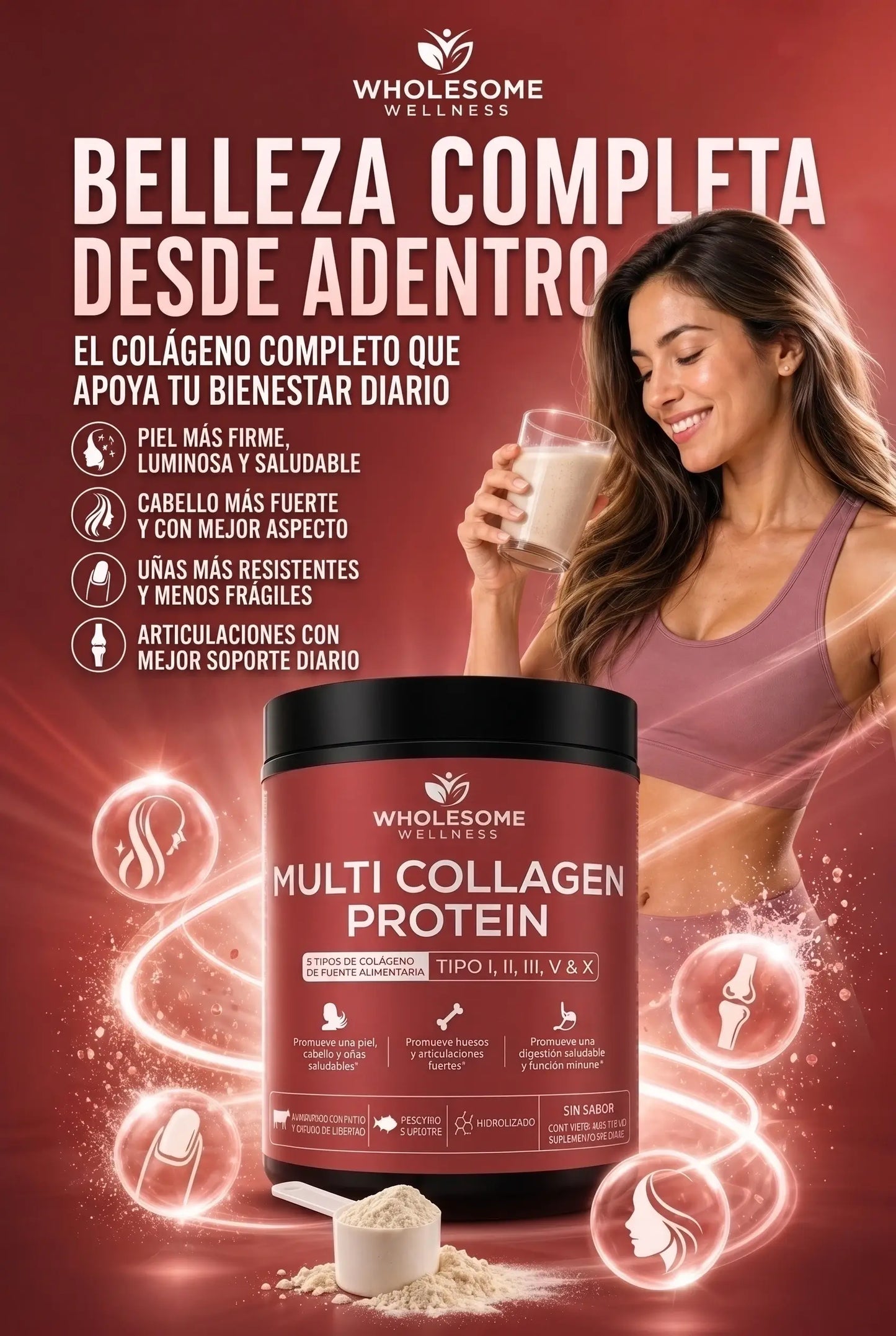 Multicolageno Protein Hidrolizado x 454g + Obsequio
