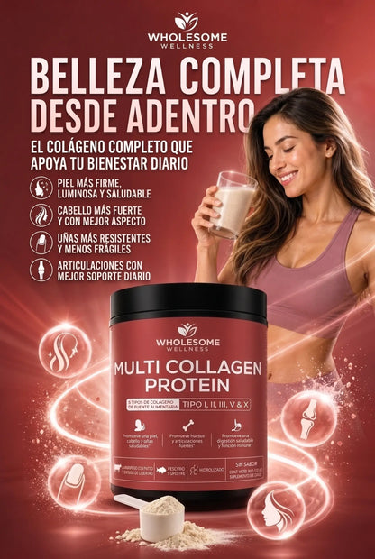 Multicolageno Protein Hidrolizado x 454g + Obsequio